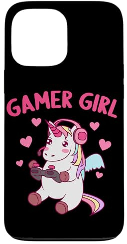 Gamer Girl Cute Unicorn Video Game Controller Pony Gaming Case for iPhone 13 Pro Max