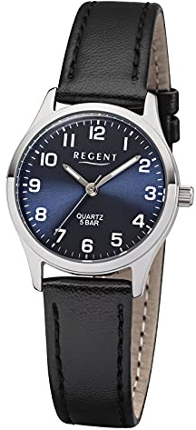 Regent Damen Analog Quarz Uhr mit Leder Armband 12111184