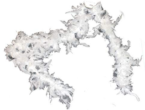 56 White Feather boa for Fun Costumes!