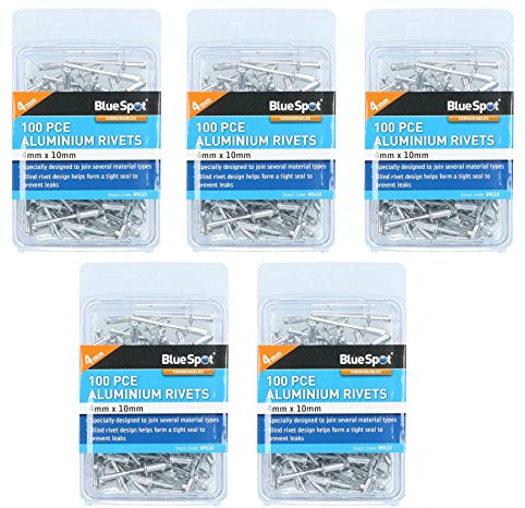 500 metrische Aluminium blinde Pop Topf Nieten Set Befestigung 4 mm x 10 mm