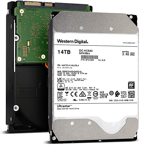WD Ultrastar DC HC530 14TB 7200RPM SATA 6Gb/s 8,9 cm Enterprise HDD - WUH721414ALE6L4 (erneuert)