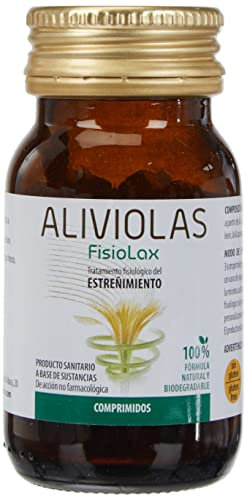 Aboca Aliviolas Fisiolax, Complemento Alimenticio, Tránsito Intestinal, 100% Natural, 90 Comprimidos, Blanco, 90 Unidad, 37.8 g