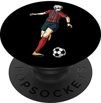 Soccer Anime Boy Japanese Weeb Football PopSockets Adhesive PopGrip