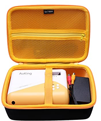 LTGEM Hard Travel Carrying Case for AuKing Mini Projector 2023 Upgraded, Case Only(Inside: 9.2x6.2x2.4) | Fits AuKing Mini Projector 2025/2024/2023 Upgraded, Most Mini Projectors, Case Only