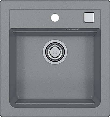 Alveus 1131989 ATROX 20 Fregadero de cocina empotrado o bajo encimera de granito, Hormigón