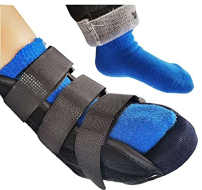 JIAHG Medical Post OP Plaster Cast Gypsum Shoe Fractured Foot Surgical Shoes Adjustable Rehabilitation Open Toe Shoes Valgus Postoperative Recovery Orthopedic Sandal Ankle Joints Fixed Shoes for Kids