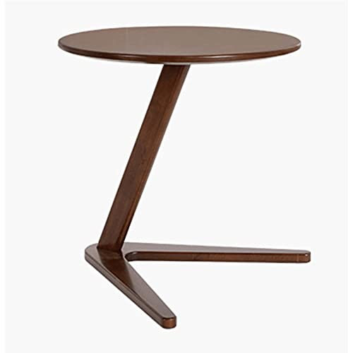 OLOTU Couchtisch C-förmiger Couchtisch, einfacher Beistelltisch, Wohnzimmer-Beistelltisch, Nachttische für Schlafzimmer, rundes Sofa, Kleiner Tisch, Säulentische Robust