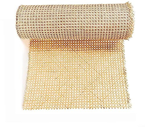 Ceinture Tissée en Rotin, Rouleau de Maille en Rotin Naturel Canisse Rouleau Cannage Rouleau Toile de Jute Rouleau pour Meubles Bricolage Armoire Chaise Plafond - 60 cm x 2 m