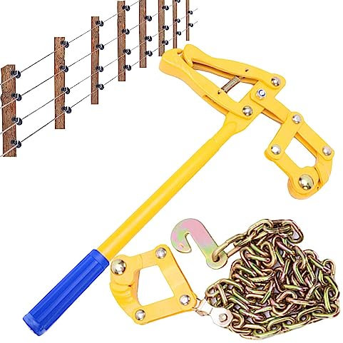 Holdes Chain Fence Strainer - Fence Wire Tensioner and Wire Tensioner Tool - Compact Chain Link Fence Puller, Wire Tensioner for Agricultural Fences and Simple Fences