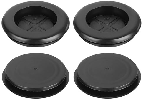 QUARKZMAN 15pcs Pasacables de Goma, Anillo de Ojal 30x26mm (Montaje Diámetro*ID) Tapones Goma Arandelas para Proteger Alambre, Enchufe Cortafuegos, Protección de Cables, Negro