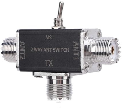 2 Way CB HAM Antennae Switch, Dual Direction Coaxial Switch for IC 705 Shortwave Radio, 100W, 239 Connector, for 1 to 30MHz HAM CB HF VHF UHF Radio