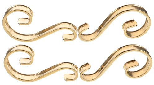 GLEAVI 4piezas Accesorios De Decoración Floral s Forma De Acero Inoxidable De Adornos Para Barandilla De Balcón Decoración De Cercas Para Puerta Exterior