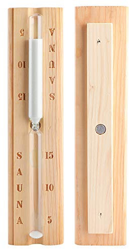 Orologio per Conto Alla Rovescia per Clessidra Sauna in Legno - Accessorio Sauna Spa, Stile Tradizionale con Elegante