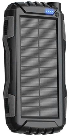Chargeur solaire – Chargeur solaire portable 42800 mAh | Banque d'alimentation solaire à manivelle | Accessoires de camping à charge rapide pour smartphones, tablettes et camping en plein air