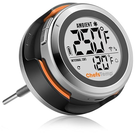 ProTemp S1 Thermomètre de grill intelligent breveté Wi-Fi et Bluetooth pour Weber Kamado Joe Grills Fumoir Offset Accessoires de rechange (version universelle, pas pour Big Green Egg)