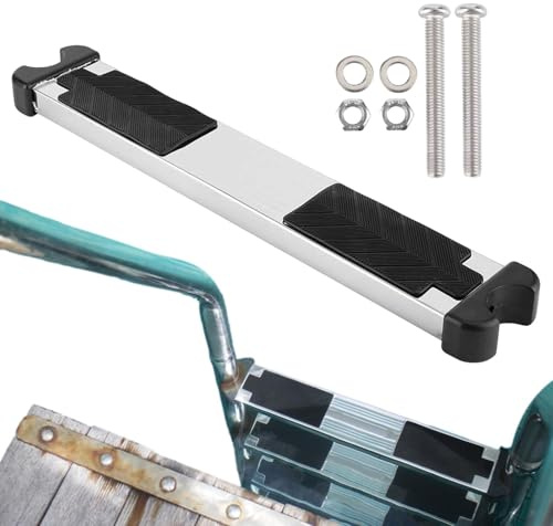 Zahoken Échelle De Piscine, Marches D'échelle De Piscine en Acier Inoxydable, Accessoires De Piscines Système D'entrée Et De Sortie pour Piscines Creusées, Facile À Remplacer