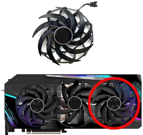 LFGOZSD For GIGABYTE for GeForce RTX3070ti 3080 3080ti 3090 for AORUS XTREME Graphics Card Replacement Fan(Right fan)