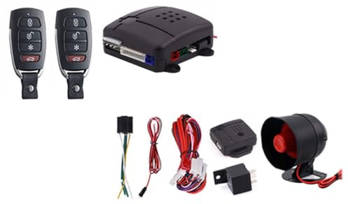 Zanthicia Système d'alarme de Voiture télécommande Porte Serrure Centrale sans clé Automobile lumière LED Kit d'équipement de Verrouillage sécurité