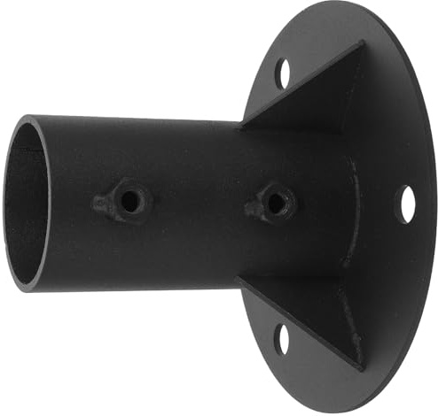 ORFOFE Soporte de Montaje para Postes de Cerca y Buzón Brida Metálica Pesada Diámetro Interior de 52 MM Base Resistente para Barandillas y Postes de Terraza Instalación Rápida y