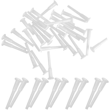Zerodeko 120 Bouchons de Rechange pour Ballons de Yoga 5 CM Bouchons Anti-Air en Plastique Blanc Kit Pièces de Rechange pour Ballon d'exercice et Équipement de Fitness Adaptateur