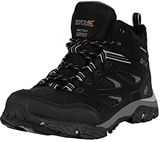 Regatta Holcombe Iep Isotex vattentäta halvhöga sneakers, Svart granit, 45 EU