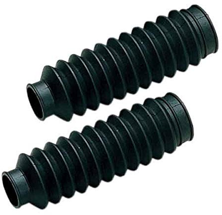 1 Paar Faltenbalg für Federgabeln, hergestellt in Italien, universelles Produkt aus Gummi, Staubschutz, Länge 180 mm, Durchmesser 28/30 mm, Schwarz