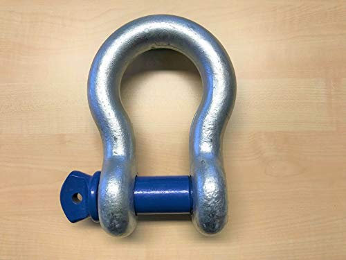 Manille très résistante - Capacité de charge : 6,5 tonnes.