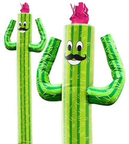 LookOurWay Air Dancers - Tubo gonfiabile da uomo, altezza 3,5 m, per promozione aziendale, compressore non incluso, personaggio mascotte, cactus