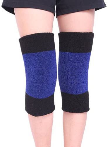 1 Paar Kniewärmer für Damen Herren Winter Warme Knieschoner Dicke Kniebandage Rutschfest Elastisch Knieschützer für Fußball Tanzen Yoga Indoor Sport Thermische Kniekompression Ärmel für Frauen Männer