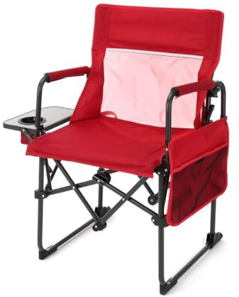 Primaster Camping Regiestuhl Rot Campingstuhl 53x58x87cm Getränkehalter