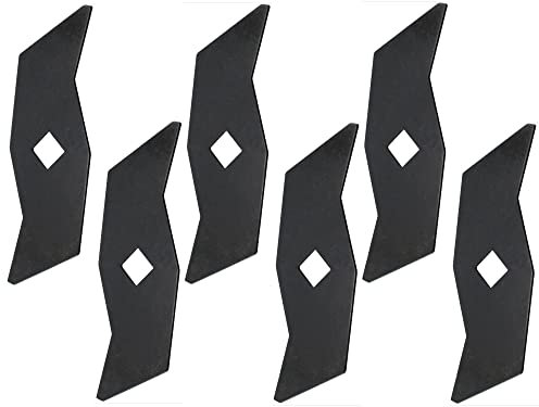 SECURA Messersatz (6 Stück) kompatibel mit AL-KO Turbo Silent VE 36 Vertikutierer