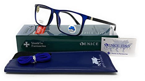 Lunettes de Lecture Anti lumière Bleue, Gaming, Anti Fatigue, Lunettes d'Ordinateur, pour Homme et Femme Lunettes de Vue Presbyte TRIPLE TR90 ULTRA LÉGER et DURABLE (Bleu, 2, diopters)