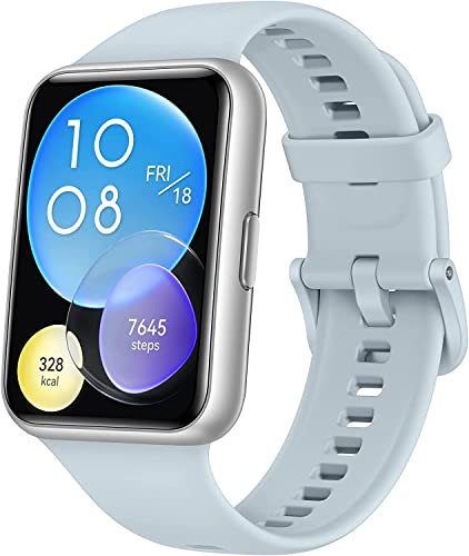 HUAWEI Reloj inteligente FIT 2, pantalla de 1.75 pulgadas, llamadas Bluetooth, hasta 10 días de duración de la batería, animaciones de entrenamiento rápido - (azul)