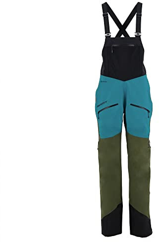 Scott W Line Chaser Gtx 3l Pants Colorblock-Blau-Grün, Damen Gore-Tex Softshellhose, Größe S - Farbe Fir Green - Winte