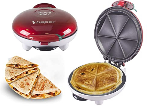 BEPER P101CUD600 Happy Hour Macchina per Creare Aperitivi - Prepara in Pochi Minuti Quesadilla, Panzerotti, Fagottini Dolci e Salati