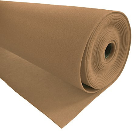Bastelfilz 5m x 90cm Filzstoff 3mm Dekofilz Taschenfilz Filz Filzrolle, Farbe:beige
