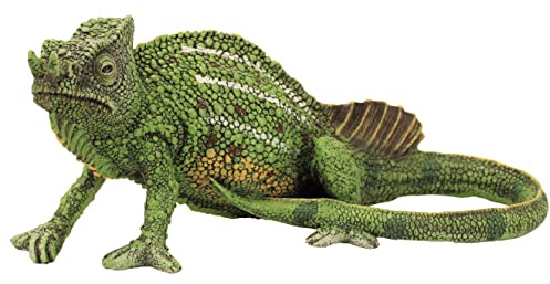 OF Gartenfiguren Chamäleon für außen - Tiere Figuren groß Teichdeko Eidechse Leguan (Grün 24 cm)