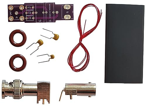 K9DP QRP AM Broadcast Interference BCI Filter Male/Female BNC Kit - Compatible with Xiegu X6200, X6100, X5105, G90, G106, SDR receivers, HF Amateur Radios