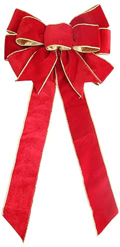 60cm Große Schleife Weihnachtsschleifen Weihnachtsbogen Samtschleife Zierschleifen Dekoschleife Riesige FSchleifen eiertag Schleifen für Weihnachtsdeko Geburtstag Valentinstag Hochzeit Party,Rot