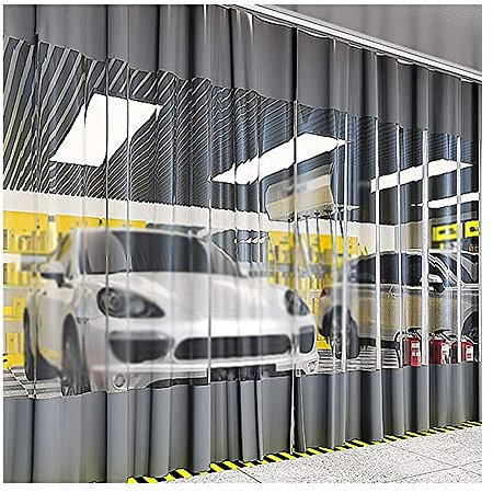 Rideau D'extérieur En Vinyle Imperméable À L'eau, Résistant Aux Intempéries Patio Panneau De Bâche - Séparateur De Pièce Pour Pergola, Porche, Gazebos, Sur Mesure ( Couleur : Gray side , Taille : 2.8x
