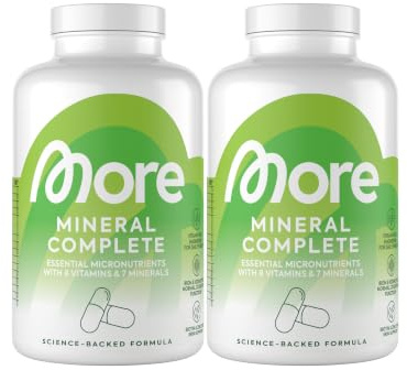 More Mineral Complete, 2 x 90 Kapseln | mit Vitaminen und Mineralstoffen, vegan, made in Germany