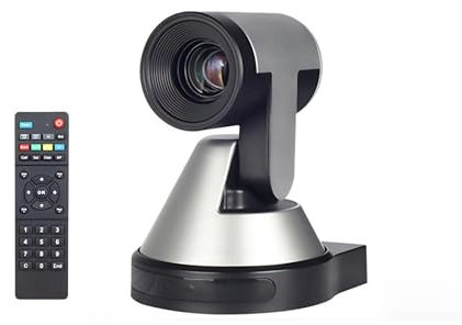 Wisoqu 4K PTZ Conference Room Camera, HD Camera with Remote Control, 10X Zoom Angle Adjustable, 350° Horizontal Scan, Video Camera for Meeting Live Streaming Online Learn (-2612240083812)