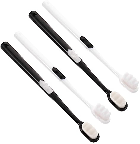 HAWILLOSCH 4stücke Wellenbürste Für Sanfte Zahnreinigung Soft-touch Zahnbürste Für Schwangere Und Mädchen Effektive Plaqueentfernung Und Mundpflege Für Familie Und