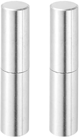 QUARKZMAN 2Pcs 4-5/16 x 7/8 (LxD) Charnières à Barillet Détachables Soudables en Acier Inoxydable Pour Porte Battante en Métal, Rampe de Remorque, Argent
