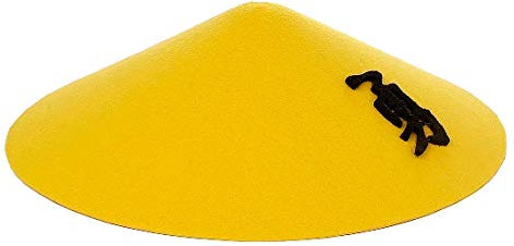 LP Divertissements Lot de 6 - Chapeau Chinois Jaune avec Motif