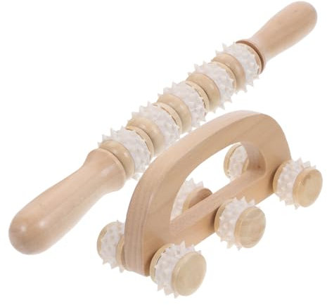 DEARMAMY 2pcs Massage Roller Stick Body Sculpting Tools Deep Tissue Massage Stick