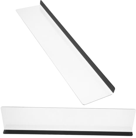 HORIALENCE 2 Stück Acryl Notizhalter für Monitor Wiederverwendbar und Platzsparend Links und Rechts für Schule und Zuhause Modernes Memo Pinnbrett