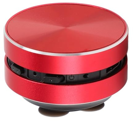 Tosuny Bluetooth Bone Conduction Speaker, Mini Wireless Shower Speaker with Suction Cup, Dual Stereo Bass Speakers, Built in Microphone, FM Radio, for Bathroom, Outdoor (Red)