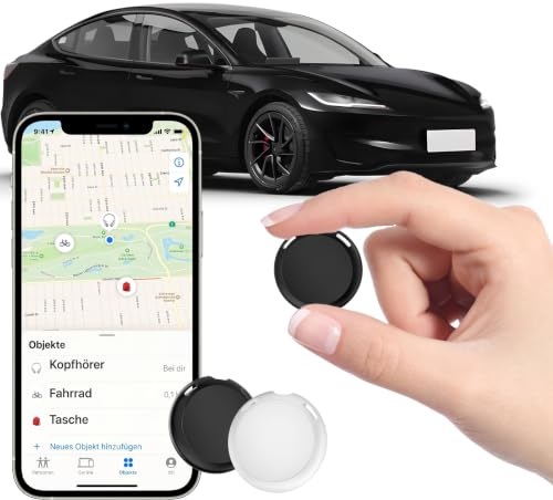 Intelligenter GPS-Tracker für Fahrzeuge Pair with Apple Find My App nur iOS | Echtzeit Air Bluetooth Tracking Tags Globale Abdeckung Verstecktes Auto Ortungsgerät Keine monatliche Gebühr oder Abonnement