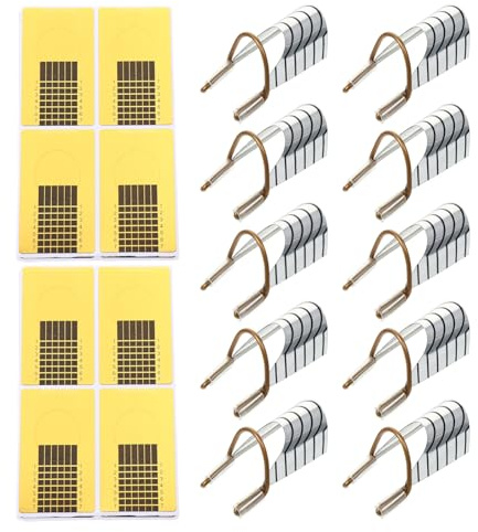 HAMPPLIES Set de Formes à Ongles Autocollantes en Papier Aluminium pour Extension de Manucure, Design Fer à Cheval, Outil Stylé et Pratique pour Nail Art Débutants